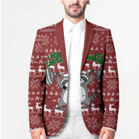 I Workout So I Can Eat Garbage Christmas Design Blazer Xmas Holiday Patterns - Wonder Print Shop