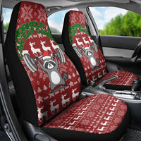 I Workout So I Can Eat Garbage Christmas Design Car Seat Cover Xmas Holiday Patterns - Wonder Print Shop