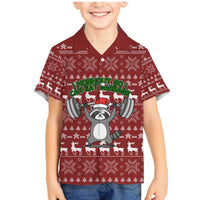 I Workout So I Can Eat Garbage Christmas Design Family Matching Mermaid Dress and Hawaiian Shirt Xmas Holiday Patterns - Wonder Print Shop
