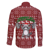 I Workout So I Can Eat Garbage Christmas Design Family Matching Short Sleeve Bodycon Dress and Hawaiian Shirt Xmas Holiday Patterns - Wonder Print Shop