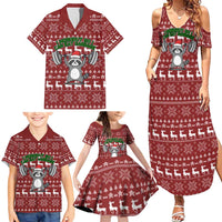 I Workout So I Can Eat Garbage Christmas Design Family Matching Summer Maxi Dress and Hawaiian Shirt Xmas Holiday Patterns - Wonder Print Shop