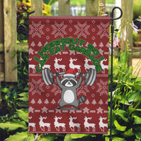 I Workout So I Can Eat Garbage Christmas Design Garden Flag Xmas Holiday Patterns - Wonder Print Shop