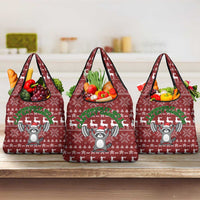 I Workout So I Can Eat Garbage Christmas Design Grocery Bag Xmas Holiday Patterns - Wonder Print Shop