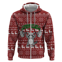 I Workout So I Can Eat Garbage Christmas Design Hoodie Xmas Holiday Patterns - Wonder Print Shop