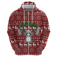I Workout So I Can Eat Garbage Christmas Design Hoodie Xmas Holiday Patterns - Wonder Print Shop