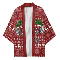 I Workout So I Can Eat Garbage Christmas Design Kimono Xmas Holiday Patterns - Wonder Print Shop
