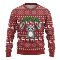 I Workout So I Can Eat Garbage Christmas Design Ugly Christmas Sweater Xmas Holiday Patterns - Wonder Print Shop