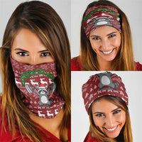 I Workout So I Can Eat Garbage Christmas Design Neck Gaiter Xmas Holiday Patterns - Wonder Print Shop