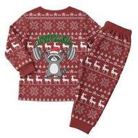 I Workout So I Can Eat Garbage Christmas Design Christmas Pajama Set Xmas Holiday Patterns - Wonder Print Shop