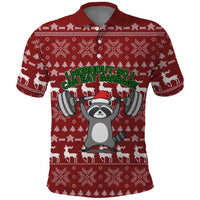 I Workout So I Can Eat Garbage Christmas Design Polo Shirt Xmas Holiday Patterns - Wonder Print Shop