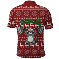 I Workout So I Can Eat Garbage Christmas Design Polo Shirt Xmas Holiday Patterns - Wonder Print Shop