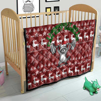 I Workout So I Can Eat Garbage Christmas Design Quilt Xmas Holiday Patterns - Wonder Print Shop