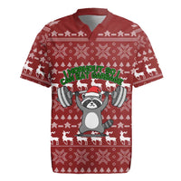 I Workout So I Can Eat Garbage Christmas Design Rugby Jersey Xmas Holiday Patterns - Wonder Print Shop
