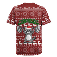 I Workout So I Can Eat Garbage Christmas Design Rugby Jersey Xmas Holiday Patterns - Wonder Print Shop