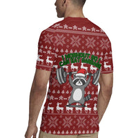 I Workout So I Can Eat Garbage Christmas Design Rugby Jersey Xmas Holiday Patterns - Wonder Print Shop