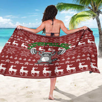 I Workout So I Can Eat Garbage Christmas Design Sarong Xmas Holiday Patterns - Wonder Print Shop