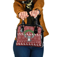 I Workout So I Can Eat Garbage Christmas Design Shoulder Handbag Xmas Holiday Patterns - Wonder Print Shop