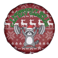 I Workout So I Can Eat Garbage Christmas Design Spare Tire Cover Xmas Holiday Patterns - Wonder Print Shop