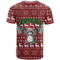 I Workout So I Can Eat Garbage Christmas Design T Shirt Xmas Holiday Patterns - Wonder Print Shop