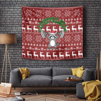 I Workout So I Can Eat Garbage Christmas Design Tapestry Xmas Holiday Patterns - Wonder Print Shop