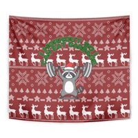 I Workout So I Can Eat Garbage Christmas Design Tapestry Xmas Holiday Patterns - Wonder Print Shop