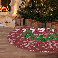 I Workout So I Can Eat Garbage Christmas Design Tree Skirt Xmas Holiday Patterns - Wonder Print Shop