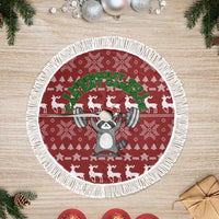 I Workout So I Can Eat Garbage Christmas Design Tree Skirt Xmas Holiday Patterns - Wonder Print Shop