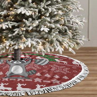I Workout So I Can Eat Garbage Christmas Design Tree Skirt Xmas Holiday Patterns - Wonder Print Shop