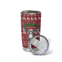I Workout So I Can Eat Garbage Christmas Design Tumbler Cup Xmas Holiday Patterns - Wonder Print Shop
