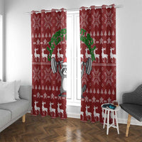 I Workout So I Can Eat Garbage Christmas Design Window Curtain Xmas Holiday Patterns - Wonder Print Shop