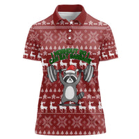 I Workout So I Can Eat Garbage Christmas Design Women Polo Shirt Xmas Holiday Patterns - Wonder Print Shop