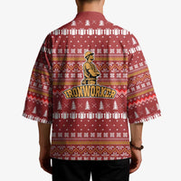 Christmas Ironworker American Flag Kimono Xmas Holiday Patterns - Wonder Print Shop