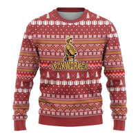 Christmas Ironworker American Flag Ugly Christmas Sweater Xmas Holiday Patterns - Wonder Print Shop