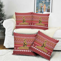 Christmas Ironworker American Flag Pillow Cover Xmas Holiday Patterns - Wonder Print Shop