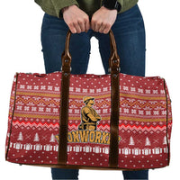 Christmas Ironworker American Flag Travel Bag Xmas Holiday Patterns - Wonder Print Shop