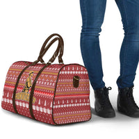 Christmas Ironworker American Flag Travel Bag Xmas Holiday Patterns - Wonder Print Shop