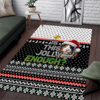 Christmas Is It Jolly Enough Guinea Pig Area Rug Xmas Holiday Patterns - Wonder Print Shop