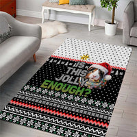 Christmas Is It Jolly Enough Guinea Pig Area Rug Xmas Holiday Patterns - Wonder Print Shop