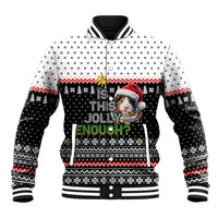 Christmas Is It Jolly Enough Guinea Pig Baseball Jacket Xmas Holiday Patterns - Wonder Print Shop