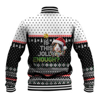 Christmas Is It Jolly Enough Guinea Pig Baseball Jacket Xmas Holiday Patterns - Wonder Print Shop