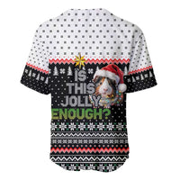 Christmas Is It Jolly Enough Guinea Pig Baseball Jersey Xmas Holiday Patterns - Wonder Print Shop