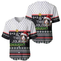 Christmas Is It Jolly Enough Guinea Pig Baseball Jersey Xmas Holiday Patterns - Wonder Print Shop