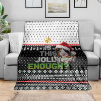 Christmas Is It Jolly Enough Guinea Pig Blanket Xmas Holiday Patterns - Wonder Print Shop