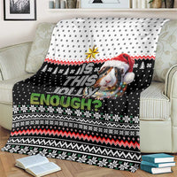 Christmas Is It Jolly Enough Guinea Pig Blanket Xmas Holiday Patterns - Wonder Print Shop