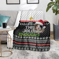 Christmas Is It Jolly Enough Guinea Pig Blanket Xmas Holiday Patterns - Wonder Print Shop