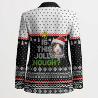 Christmas Is It Jolly Enough Guinea Pig Blazer Xmas Holiday Patterns - Wonder Print Shop