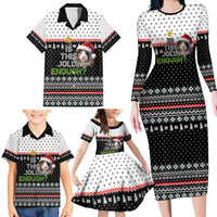 Christmas Is It Jolly Enough Guinea Pig Family Matching Long Sleeve Bodycon Dress and Hawaiian Shirt Xmas Holiday Patterns - Wonder Print Shop