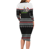 Christmas Is It Jolly Enough Guinea Pig Family Matching Long Sleeve Bodycon Dress and Hawaiian Shirt Xmas Holiday Patterns - Wonder Print Shop