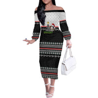 Christmas Is It Jolly Enough Guinea Pig Family Matching Off The Shoulder Long Sleeve Dress and Hawaiian Shirt Xmas Holiday Patterns - Wonder Print Shop