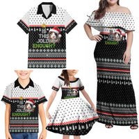 Christmas Is It Jolly Enough Guinea Pig Family Matching Off Shoulder Maxi Dress and Hawaiian Shirt Xmas Holiday Patterns - Wonder Print Shop